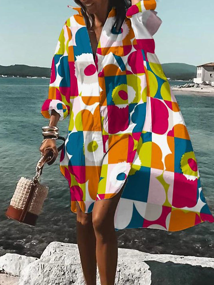 Women's Summer Midi Shirt Dress | Belluvyn
