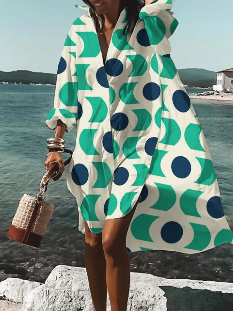 Women's Summer Midi Shirt Dress | Belluvyn