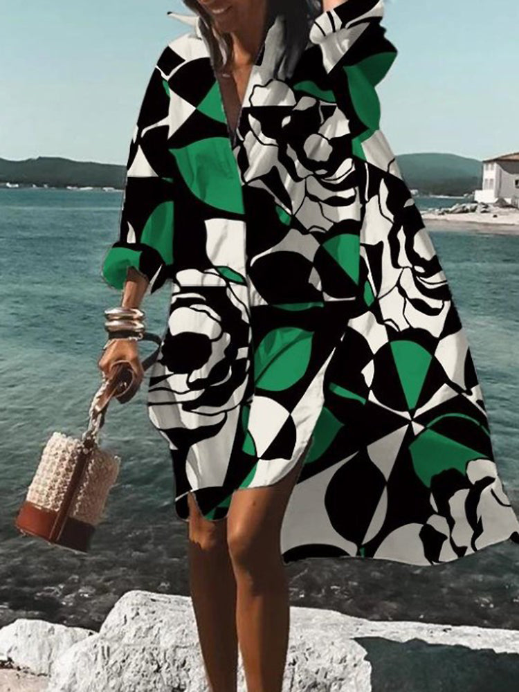 Women's Summer Midi Shirt Dress | Belluvyn