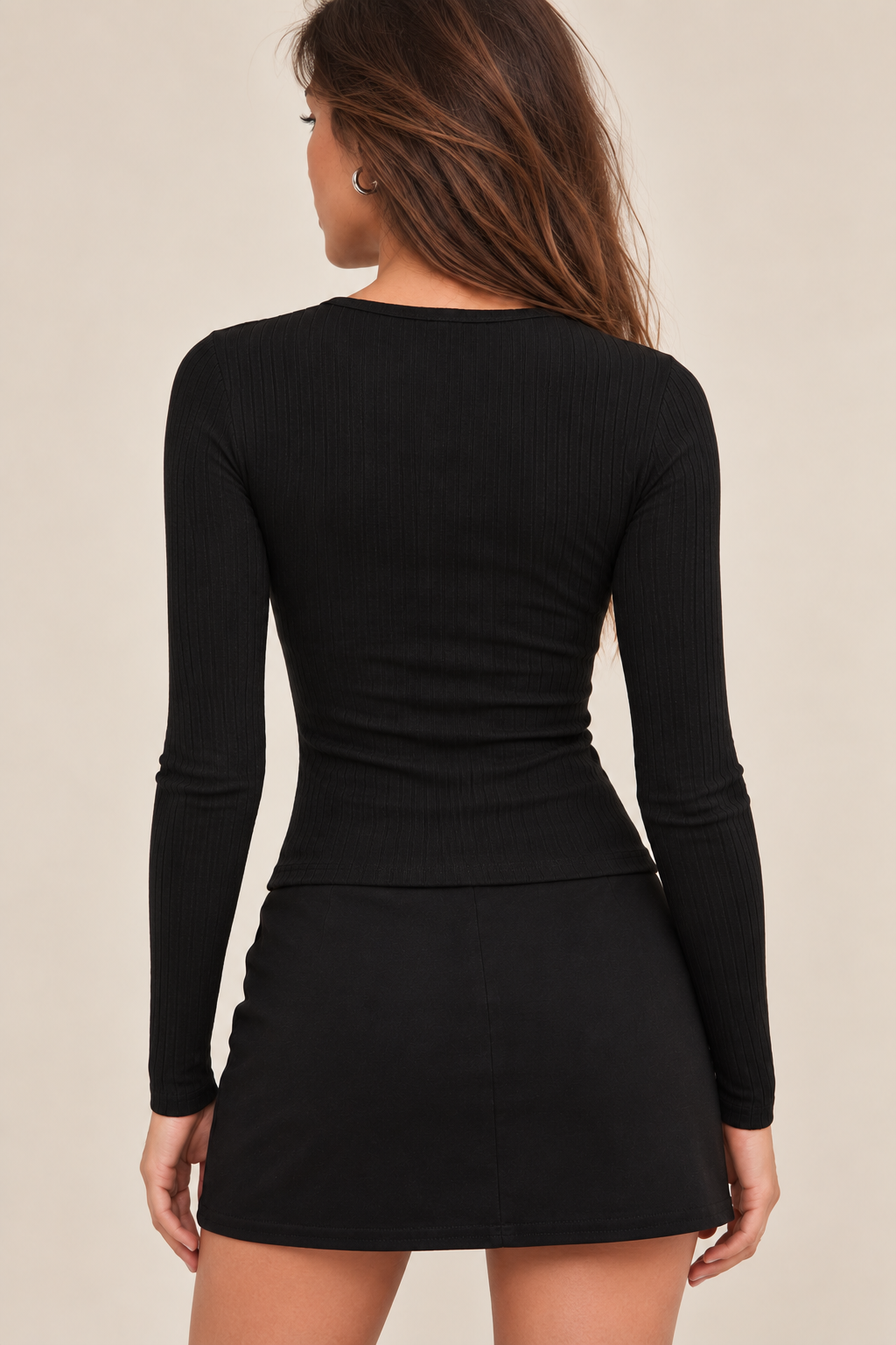 Women's V-Neck Button Knit Sweater | Belluvyn