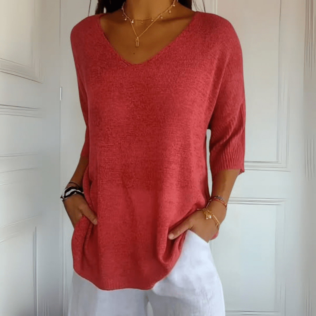 Women's Casual Sweetheart Neck T-Shirt | Belluvyn
