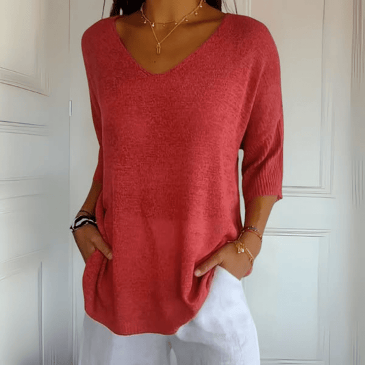 Women's Casual Sweetheart Neck T-Shirt | Belluvyn