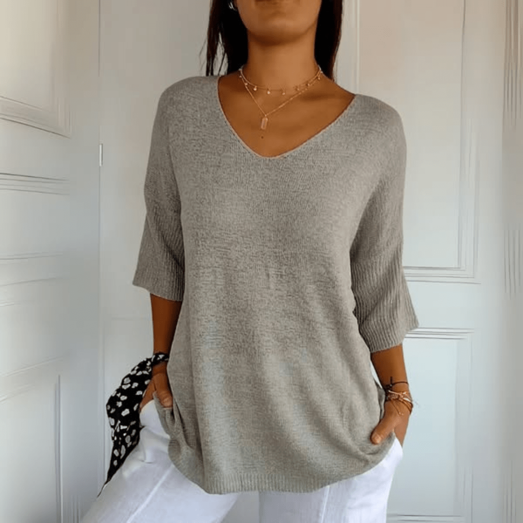 Women's Casual Sweetheart Neck T-Shirt | Belluvyn