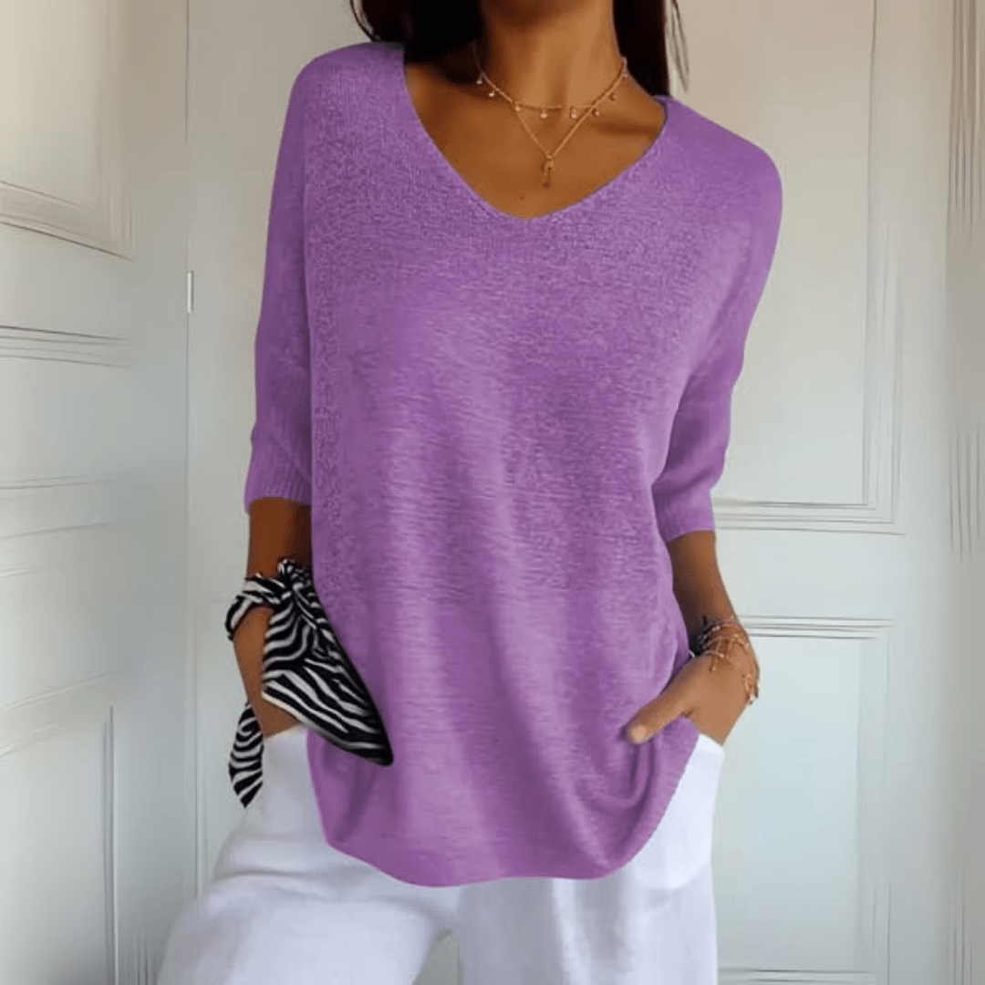 Women's Casual Sweetheart Neck T-Shirt | Belluvyn