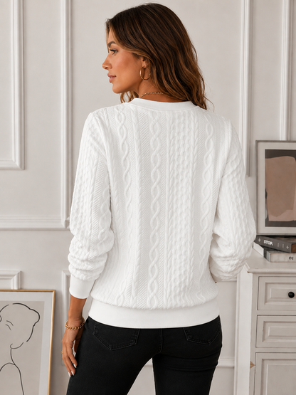 Women's Zip-Up Knit Sweater | Belluvyn