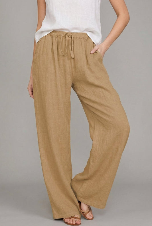 Women's Wide Leg Drawstring Pants | Belluvyn
