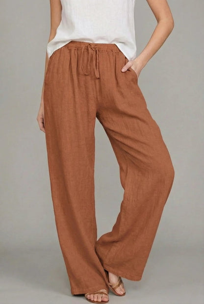 Women's Wide Leg Drawstring Pants | Belluvyn