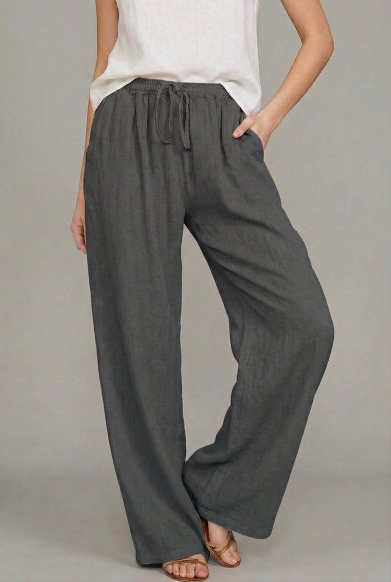 Women's Wide Leg Drawstring Pants | Belluvyn