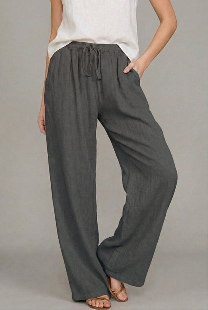 Women's Wide Leg Drawstring Pants | Belluvyn