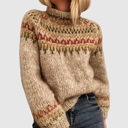 Women's Nordic Print Sweater | Belluvyn