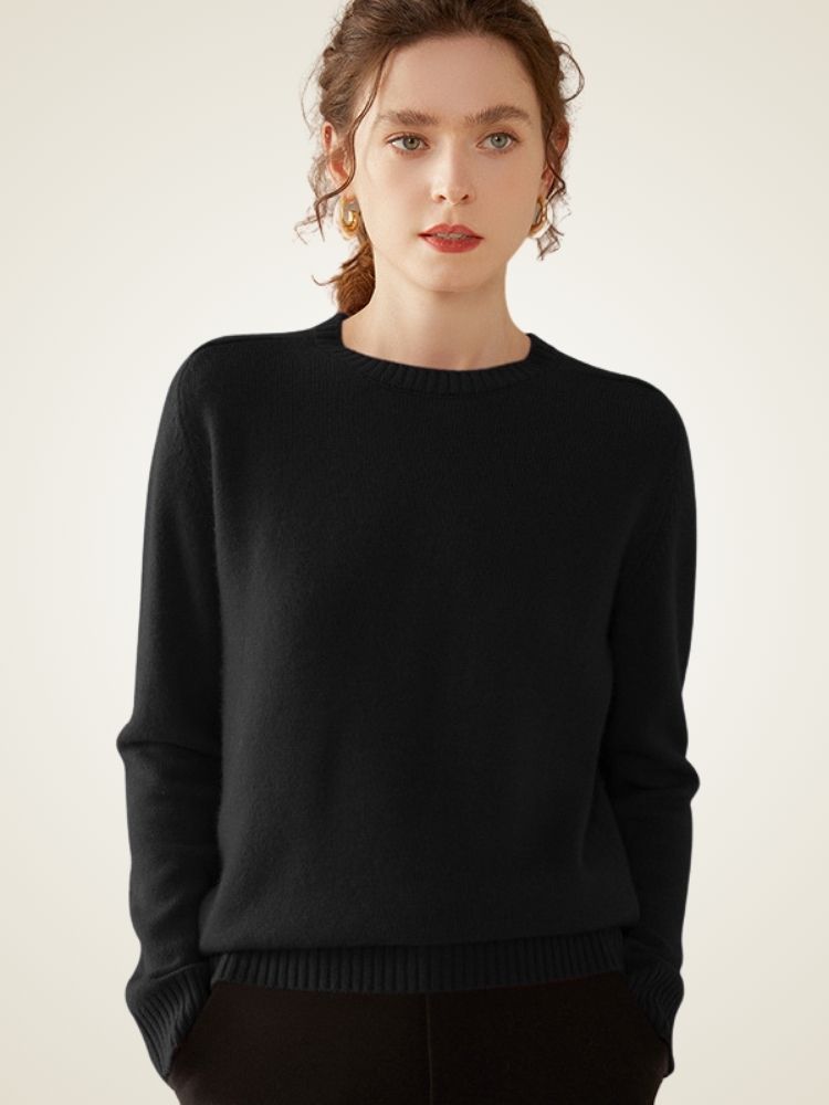 Women's Crewneck Cashmere Sweater | Belluvyn