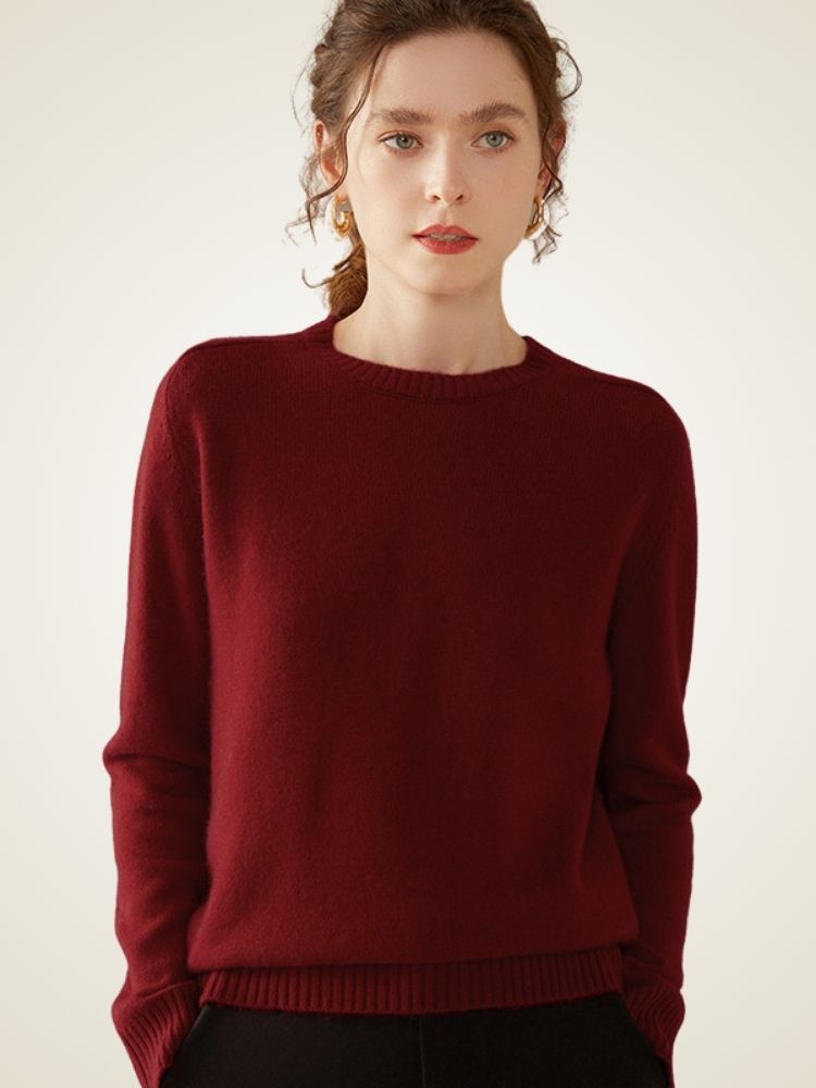 Women's Crewneck Cashmere Sweater | Belluvyn
