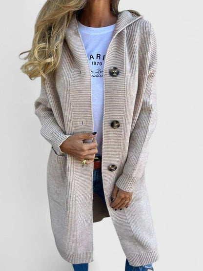 Women's Longline Hooded Cardigan | Belluvyn