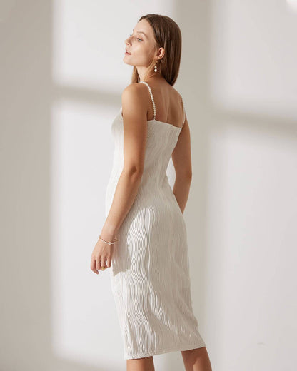 Women's Water Ripple Textured Wedding Dress | Belluvyn