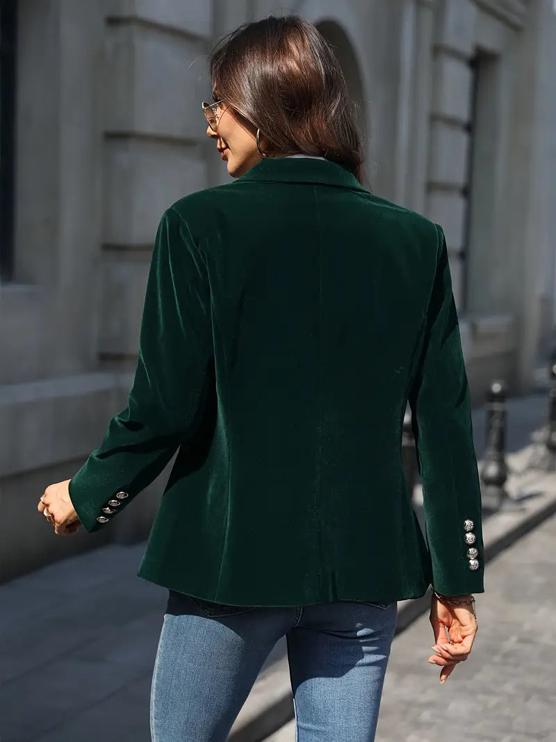 Women's Elegant Velvet Blazer | Belluvyn