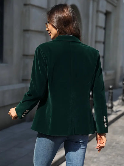 Women's Elegant Velvet Blazer | Belluvyn