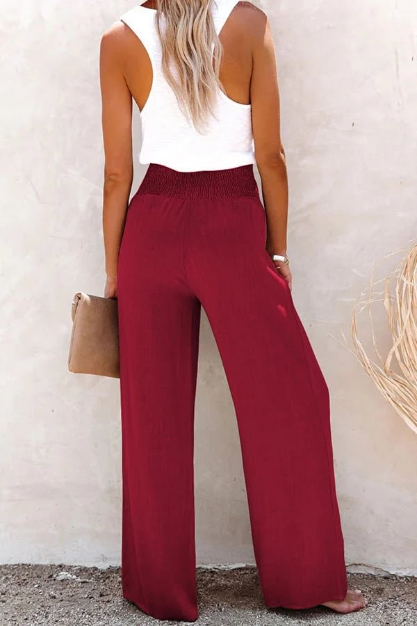 Women's High-Waisted Comfort Trousers | Belluvyn
