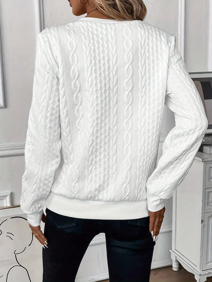 Women's Zip-Up Knit Sweater | Belluvyn