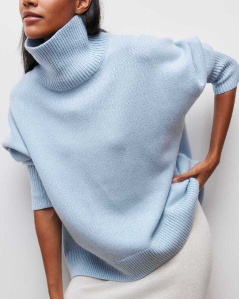 Women’s Oversized Turtleneck Sweater | Belluvyn
