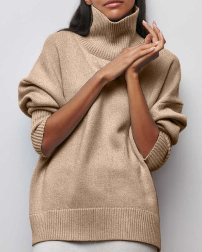 Women’s Oversized Turtleneck Sweater | Belluvyn