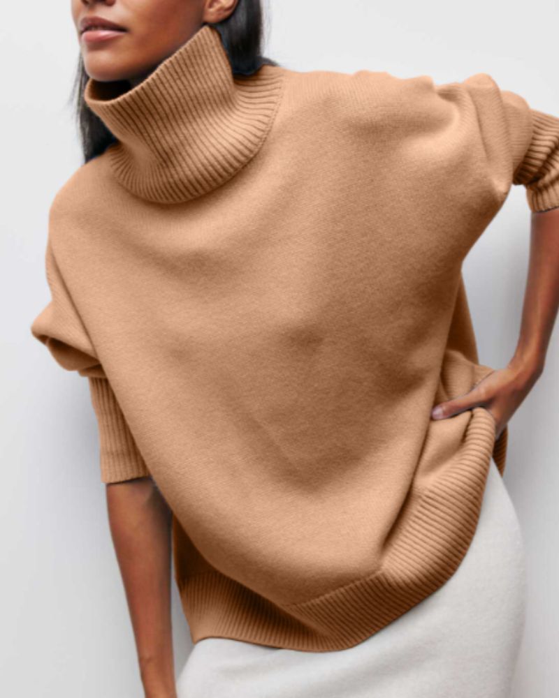 Women’s Oversized Turtleneck Sweater | Belluvyn