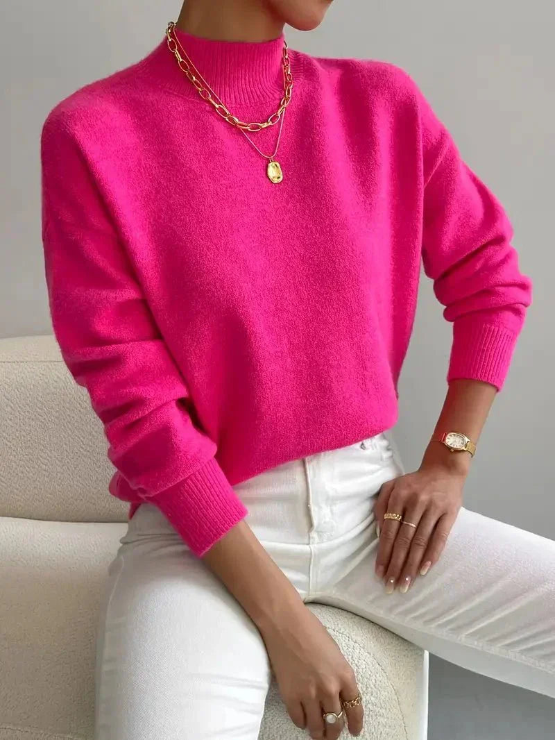 Women's Elegant Turtleneck Sweater | Belluvyn