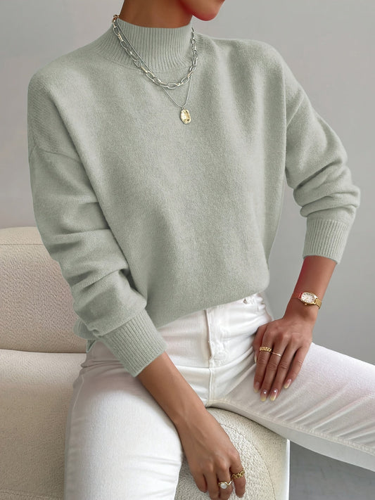 Women's Elegant Turtleneck Sweater | Belluvyn