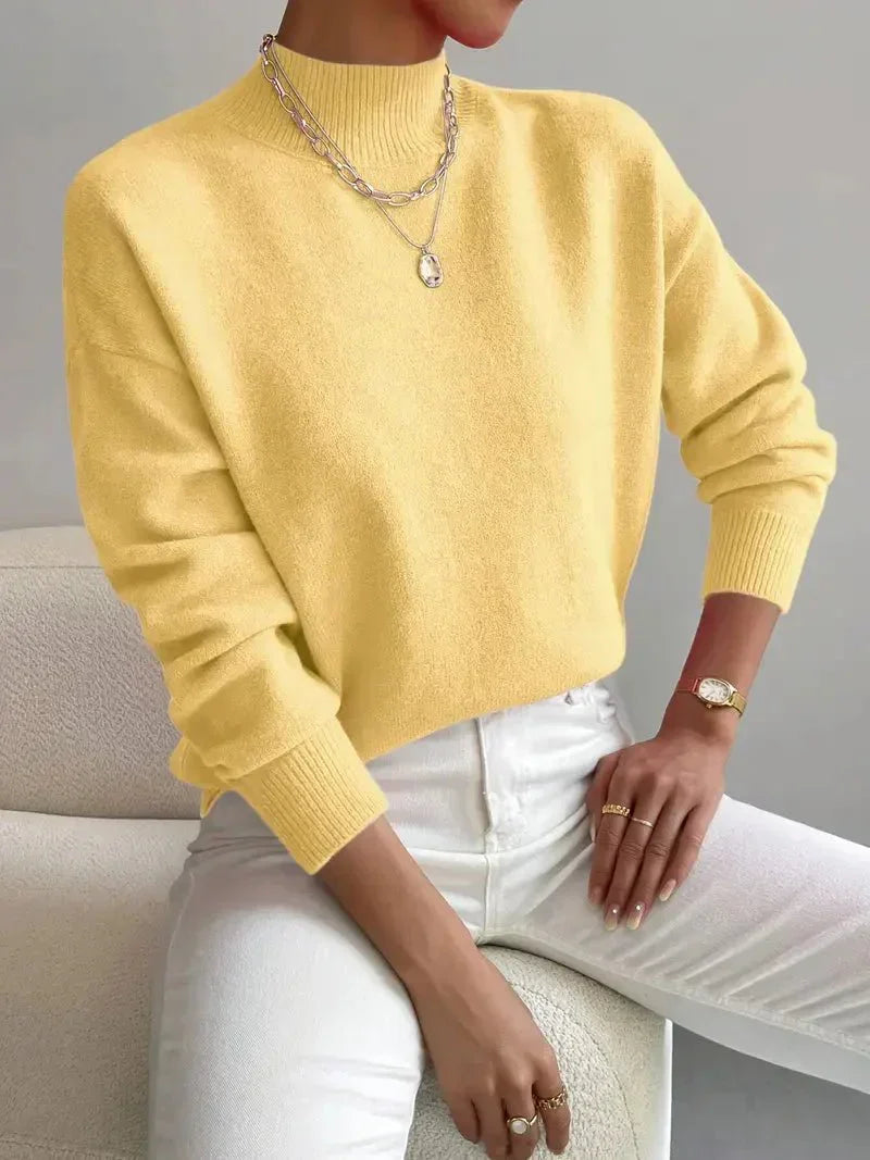 Women's Elegant Turtleneck Sweater | Belluvyn