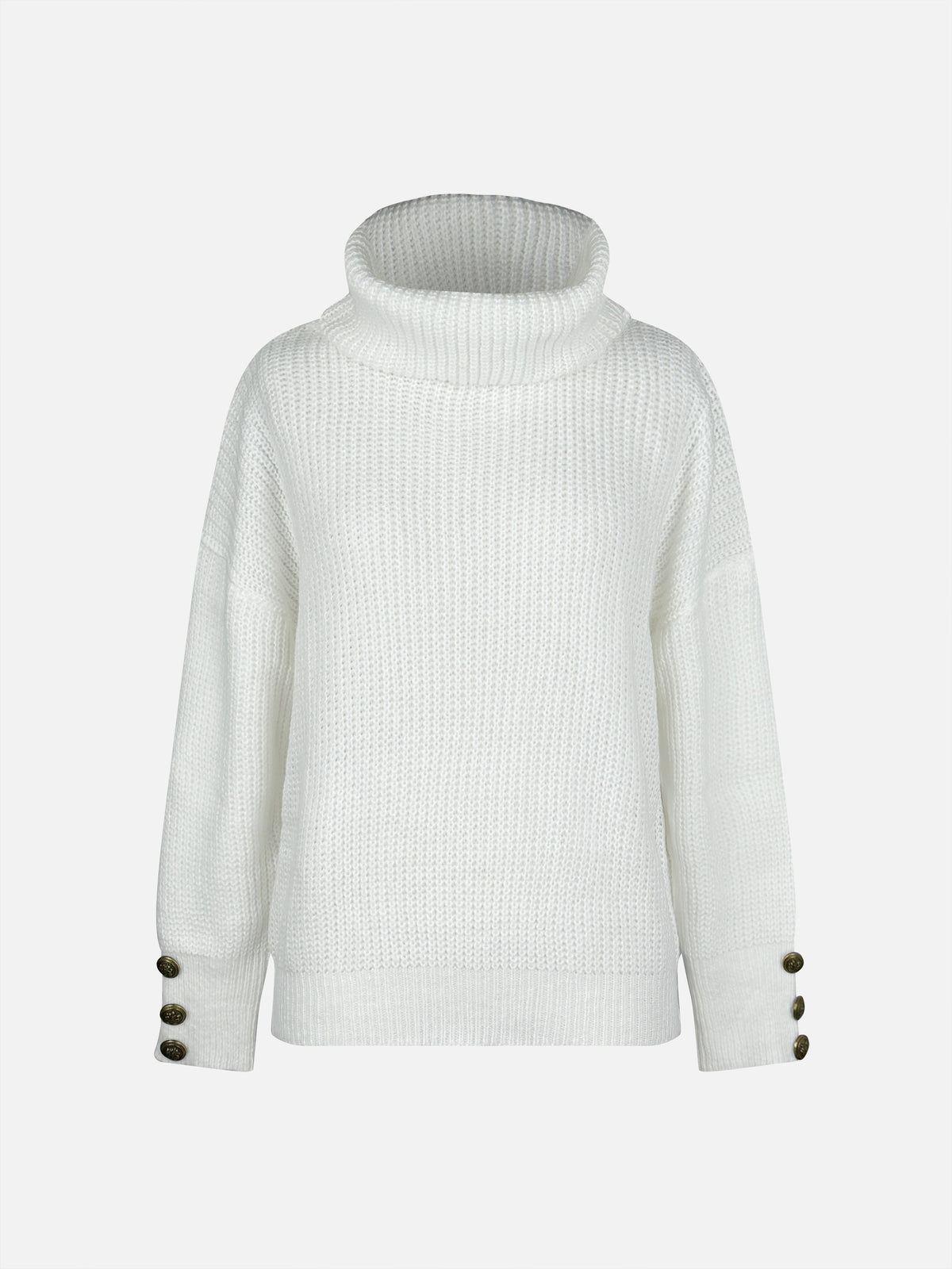 Women's Foldover Cowl Neck Sweater | Belluvyn
