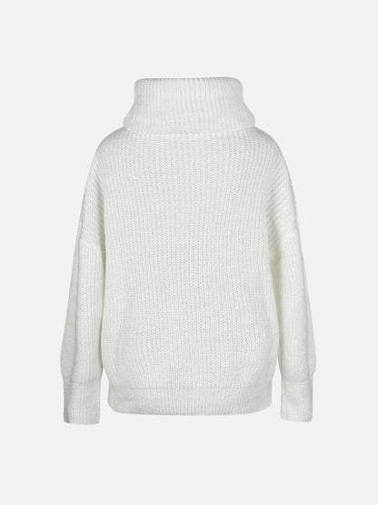 Women's Foldover Cowl Neck Sweater | Belluvyn