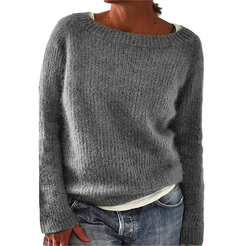 Women's Relaxed Fit Boat Neck Sweater | Belluvyn