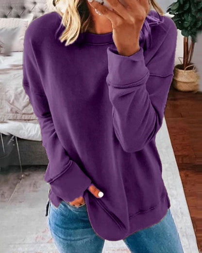 Women’s Relaxed Fit Crew Neck Sweatshirt | Belluvyn