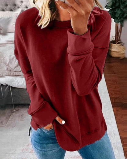 Women’s Relaxed Fit Crew Neck Sweatshirt | Belluvyn