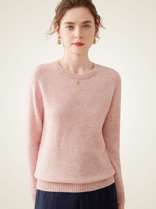 Women's Crewneck Cashmere Sweater | Belluvyn