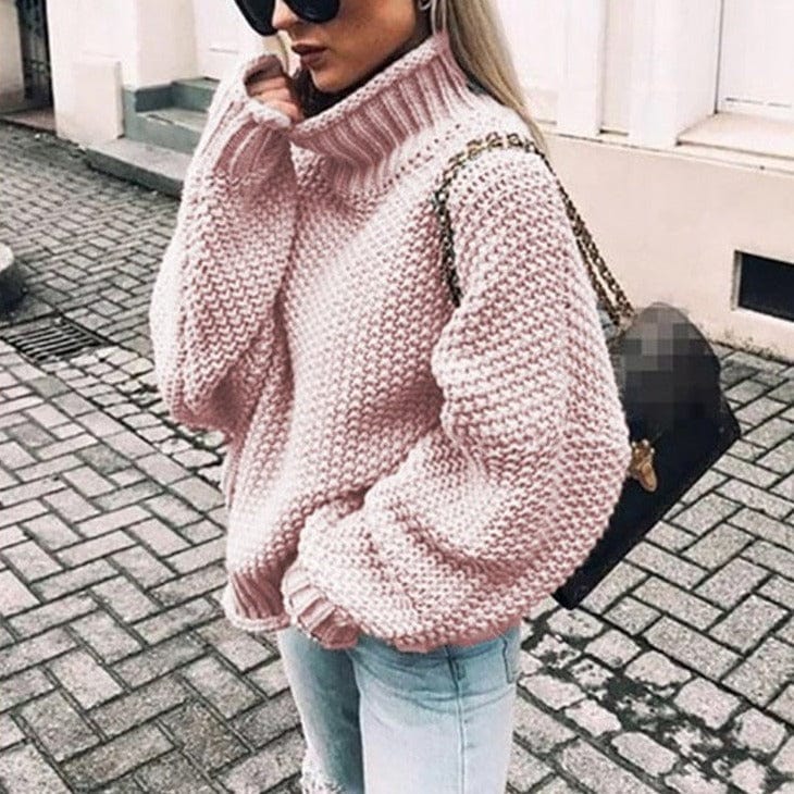 Women’s Oversized Chunky Turtleneck Sweater | Belluvyn