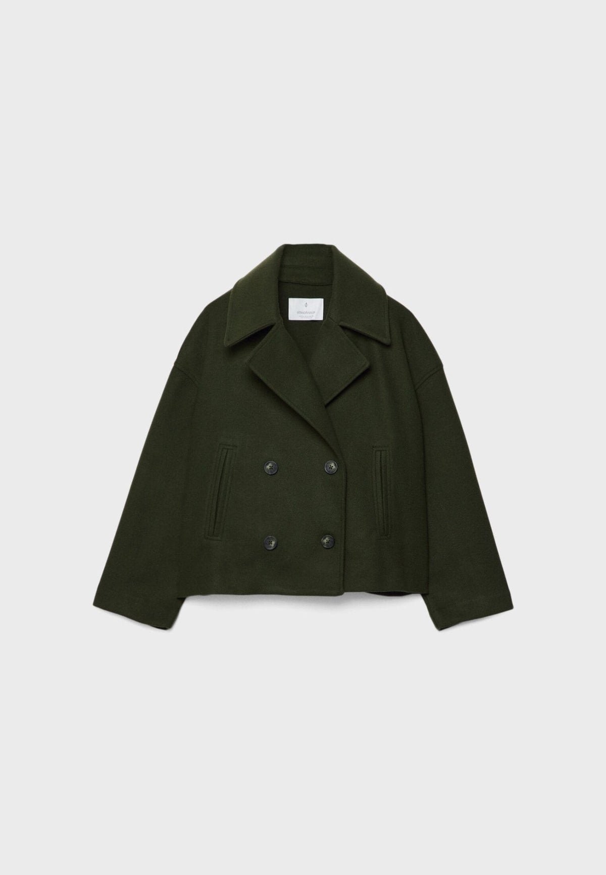 Women's Cropped Double-Breasted Jacket | Belluvyn