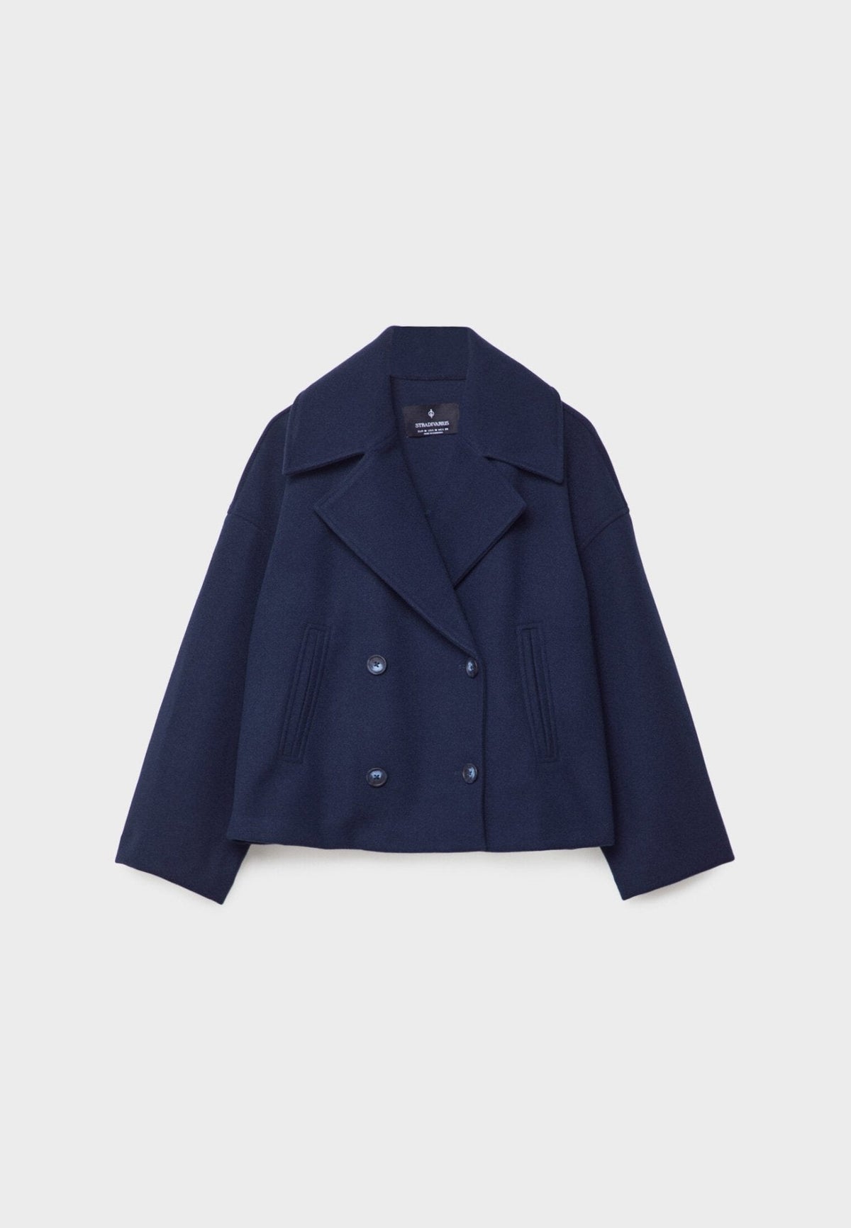 Women's Cropped Double-Breasted Jacket | Belluvyn