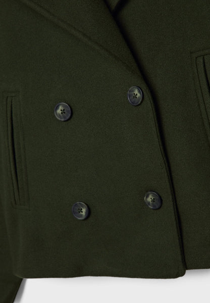 Women's Cropped Double-Breasted Jacket | Belluvyn
