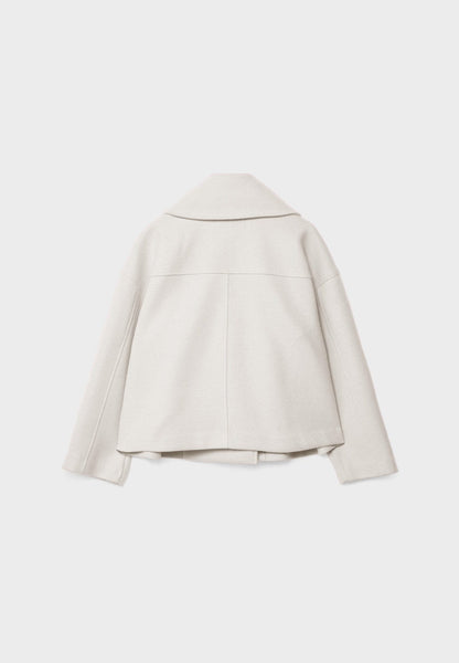 Women's Cropped Double-Breasted Jacket | Belluvyn