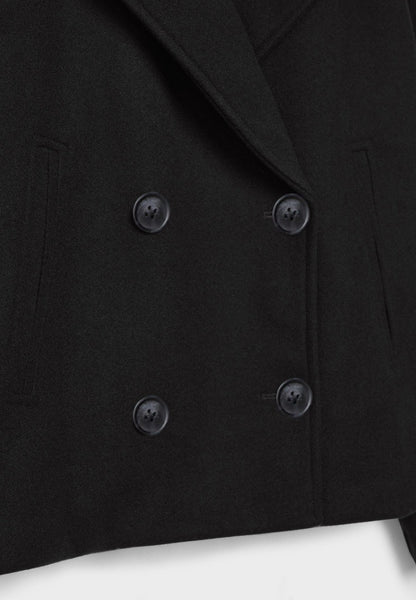 Women's Cropped Double-Breasted Jacket | Belluvyn