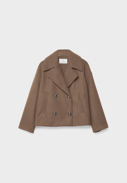 Women's Cropped Double-Breasted Jacket | Belluvyn