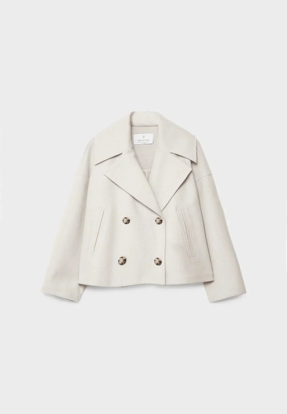 Women's Cropped Double-Breasted Jacket | Belluvyn