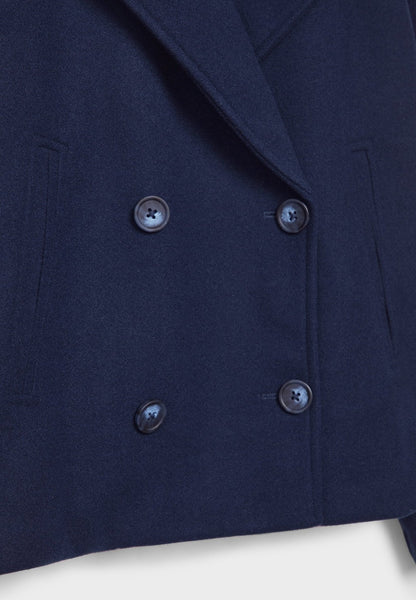 Women's Cropped Double-Breasted Jacket | Belluvyn