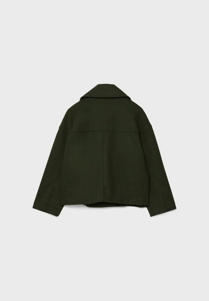 Women's Cropped Double-Breasted Jacket | Belluvyn