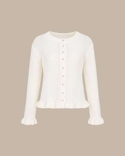 Women's Single Structured Breasted Knit Cardigan | Belluvyn