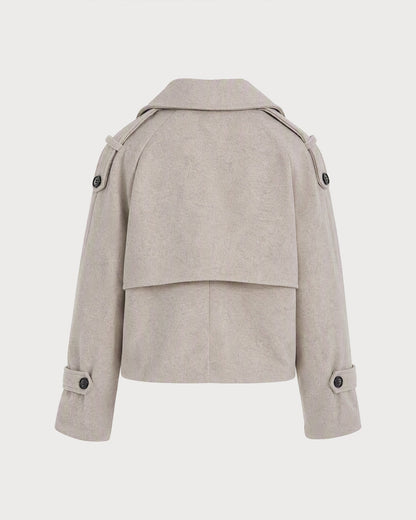Women's Double Breasted Pockets Jacket | Belluvyn