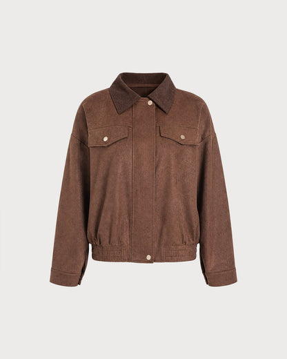Women's Zipper Button Jacket | Belluvyn