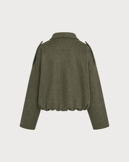 Women's Batwing Sleeve Zipper Jacket | Belluvyn