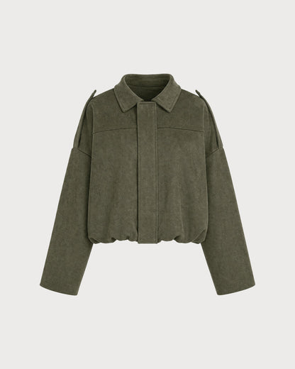 Women's Batwing Sleeve Zipper Jacket | Belluvyn