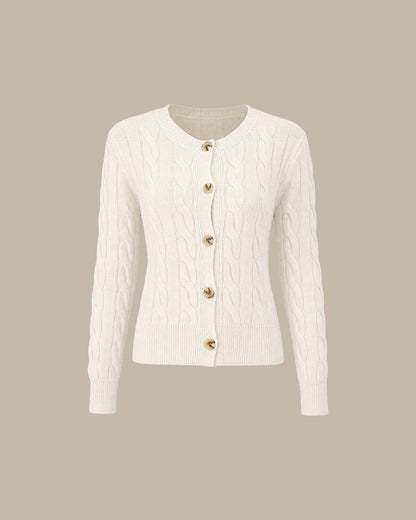 Women's Textured Button Knit Cardigan | Belluvyn
